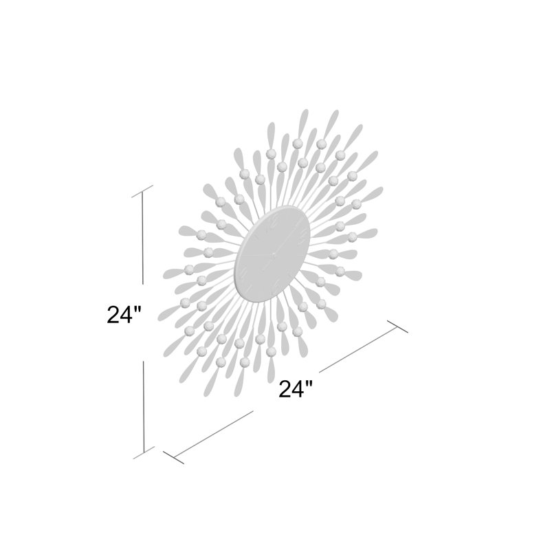 Latitude Run® Dunnes Metal Wall Clock & Reviews Wayfair